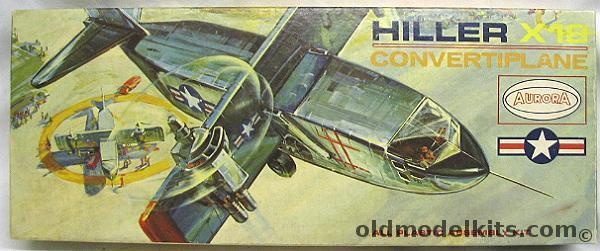 Aurora 1/70 Hiller X-18 Convertiplane, 146-100 plastic model kit